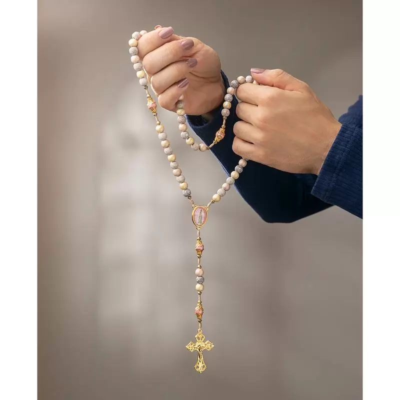 TERÇO CORDÃO NOSSA SRA. DE FÁTIMA